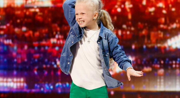 Eseniia Mikheeva performing a dance routine on America’s Got Talent