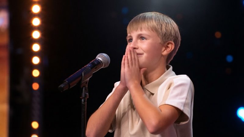 12-year-old James Miller performing Defying Gravity on Britain’s Got Talent 2026