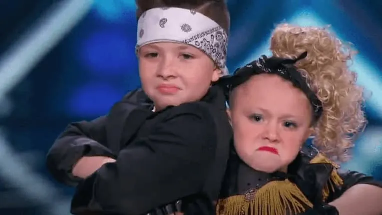 Elin and Noah performing their dance routine on America’s Got Talent