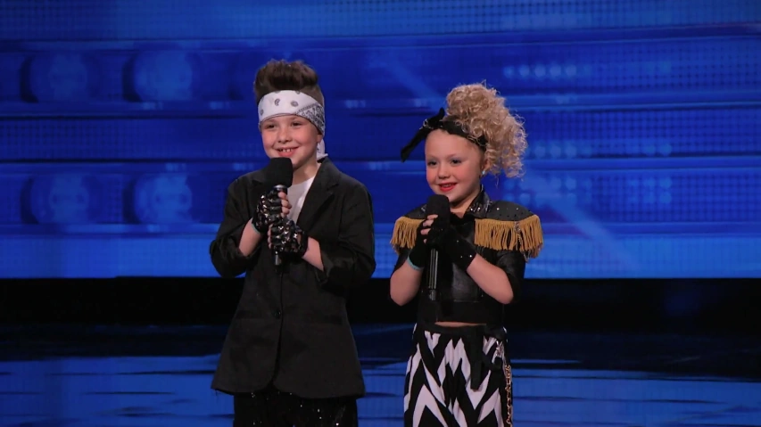 Elin and Noah performing their dance routine on America’s Got Talent