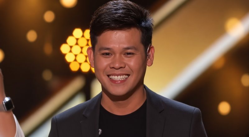 Marcelito Pomoy performing The Prayer with two voices on America’s Got Talent Champions