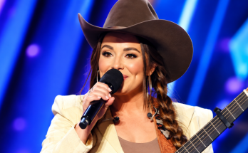 Kylie Frey performing her original song on America’s Got Talent