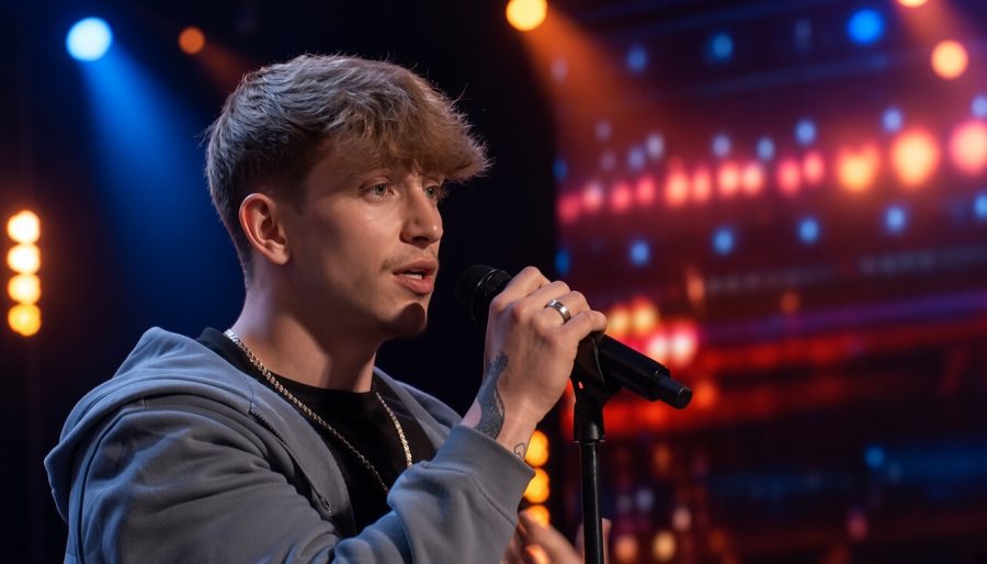 Lee Collinson performs Better Days during his America’s Got Talent audition
