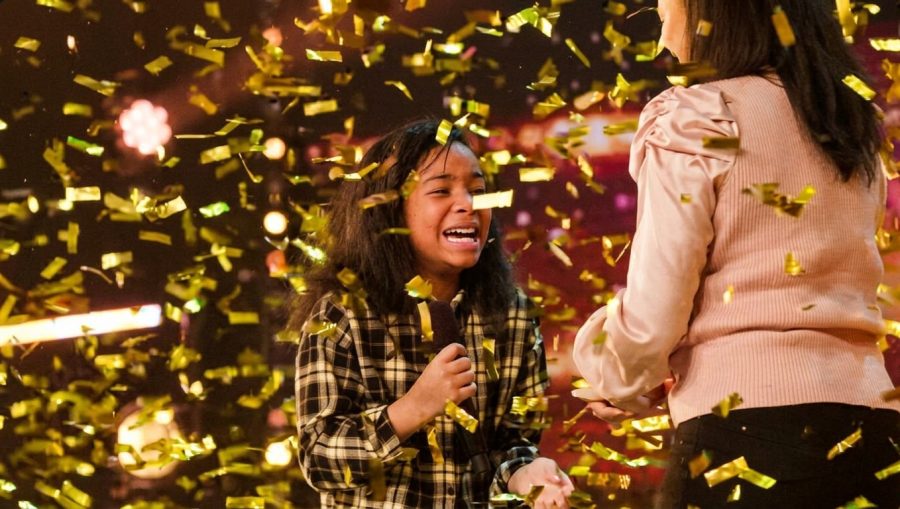 Fayth Ifil performing Tina Turner’s “Proud Mary” on Britain’s Got Talent.