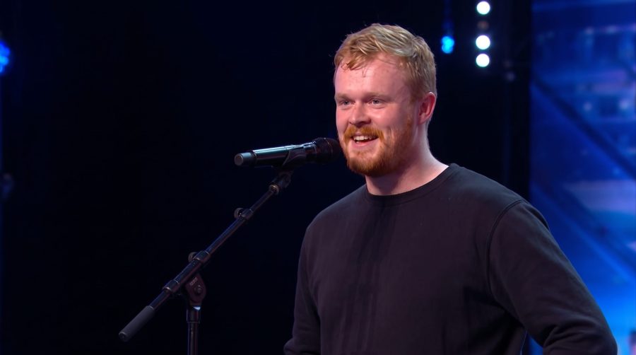 Scottish musician RuMac playing the accordion during his Britain’s Got Talent 2025 audition.
