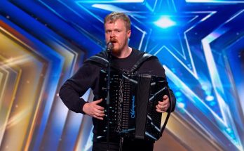Scottish musician RuMac playing the accordion during his Britain’s Got Talent 2025 audition.