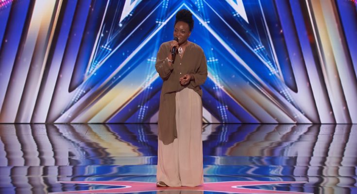 Charity Lockhart performing during her America’s Got Talent audition, Golden Buzzer, Simon Cowell