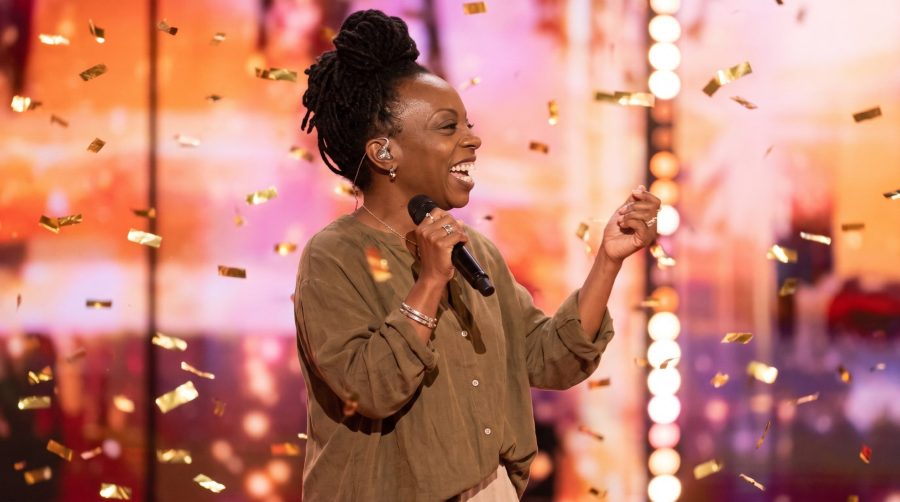 Charity Lockhart performing during her America’s Got Talent audition, Golden Buzzer, Simon Cowell
