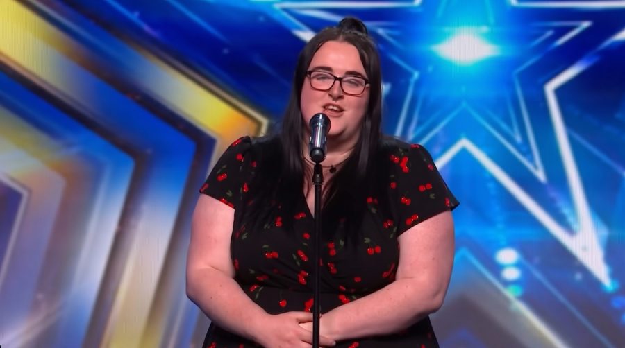 Contestant performing on the America’s Got Talent stage